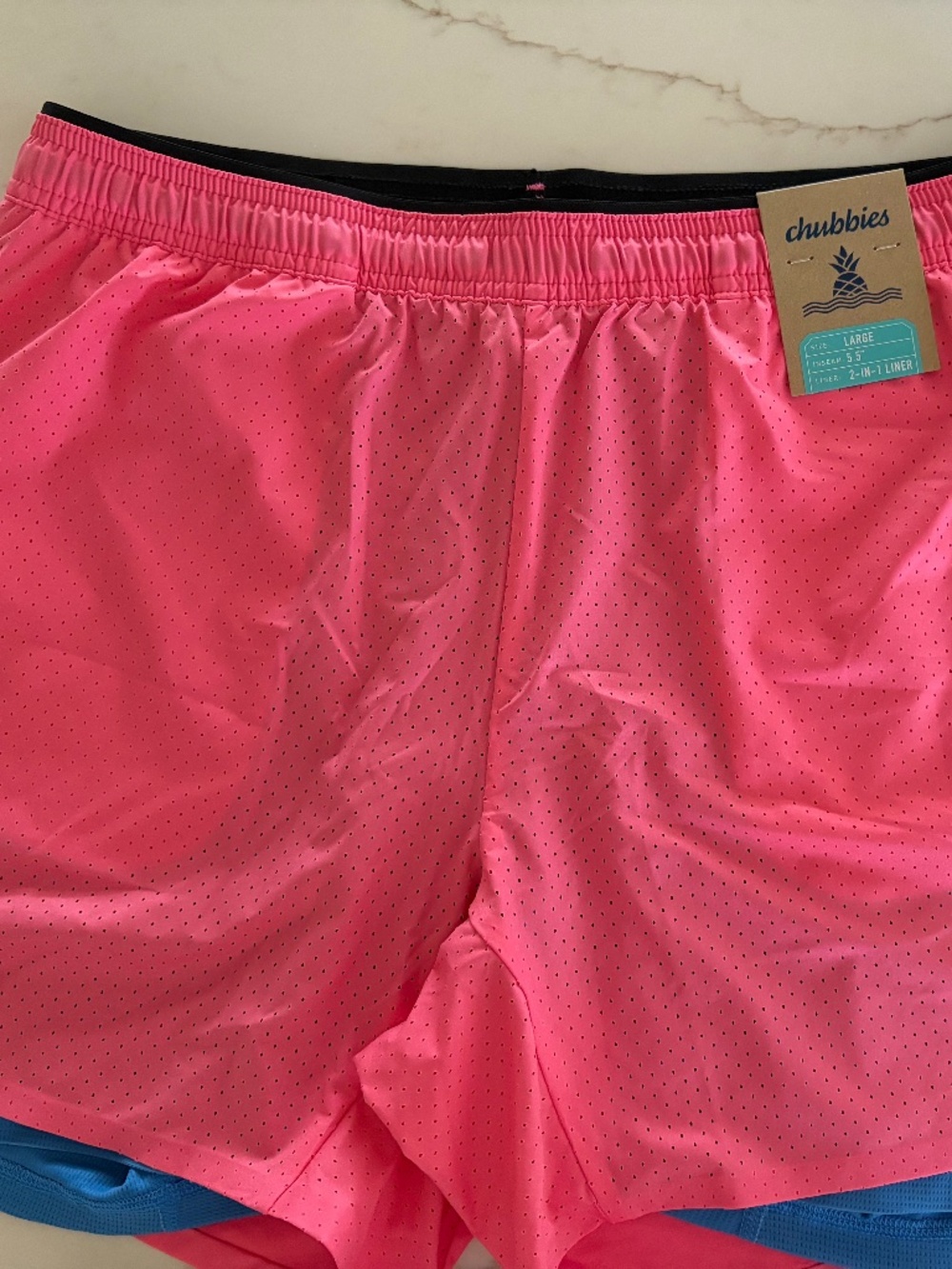 NWT Men's Large Chubbies Active Shorts with Liner